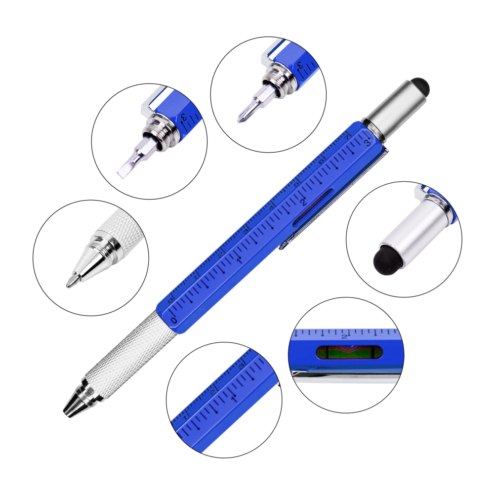 6-in-1 Metal Multi-Tool Engineer Pen