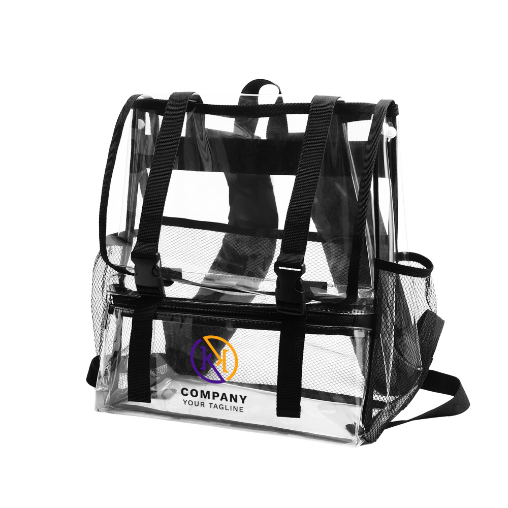 Top Flap Clear PVC School Backpack