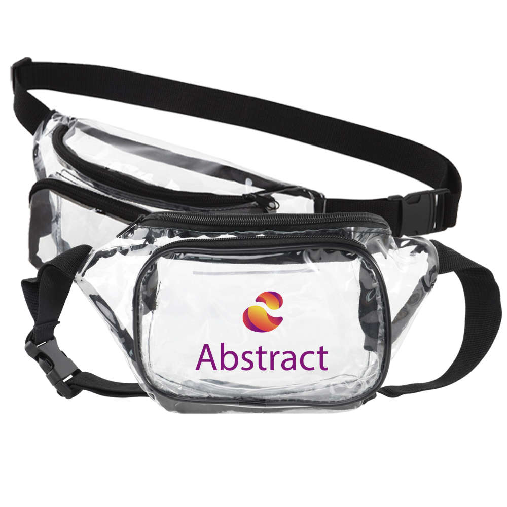 PVC Fanny Pack W/ Two Zippered Pockets