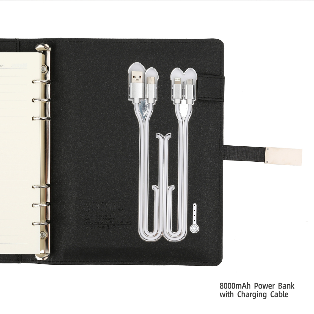 8000mAh Power-Bank Notebook
