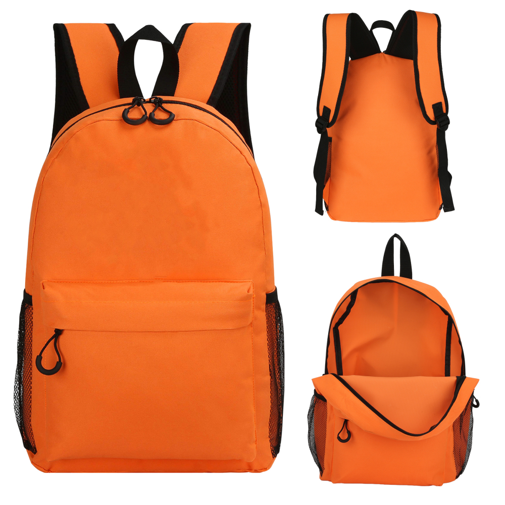 600D Heavy-Duty Backpack with Side Water Bottle Holder