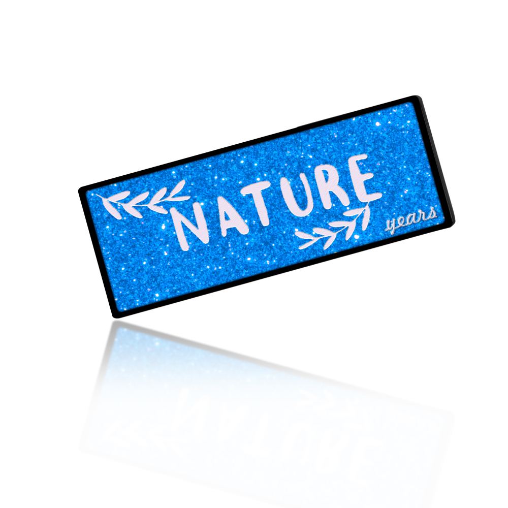 Oblong Cloisonné Hard Enamel Badge (2-Inch)