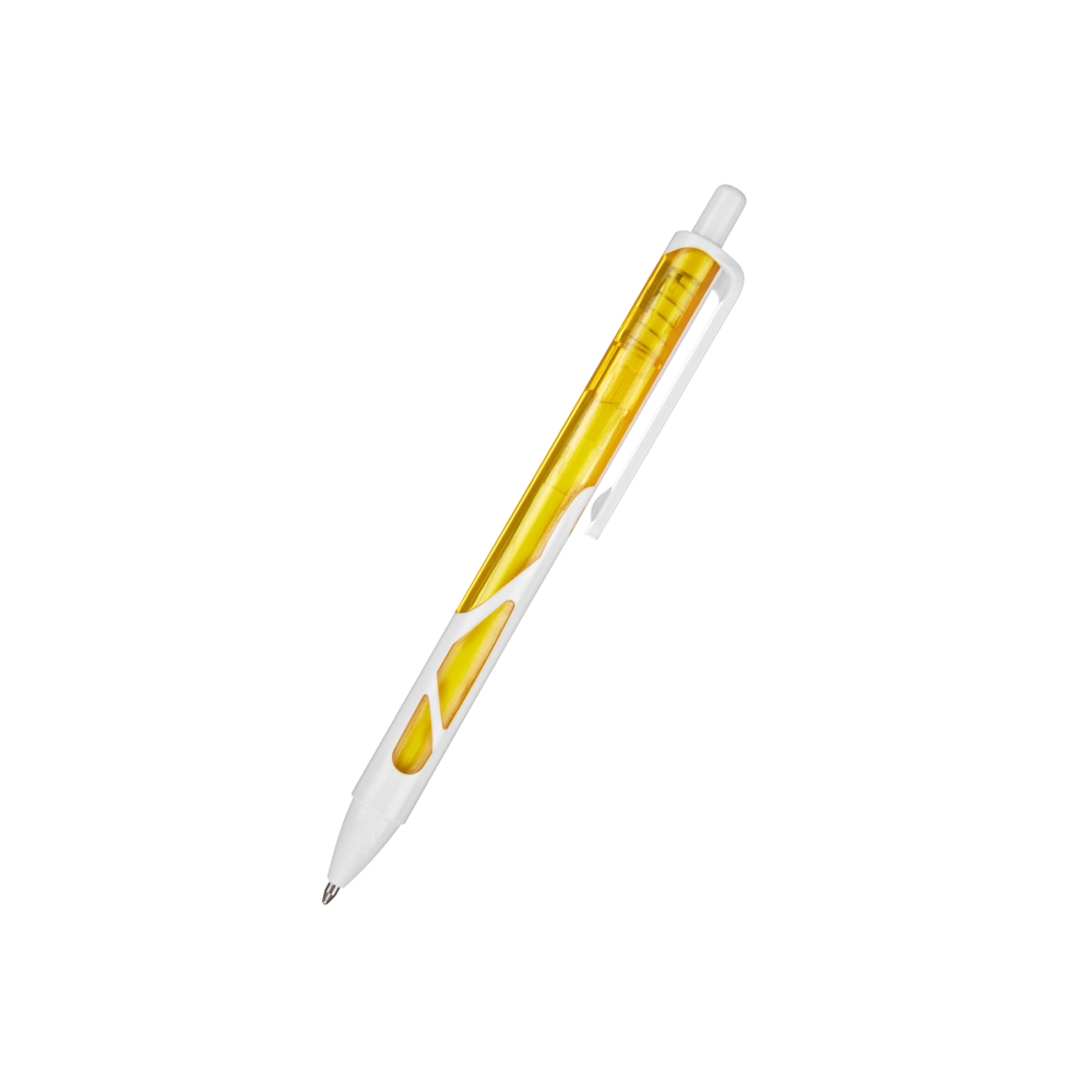 Clear-Barrel Retractable Ballpoint Pen