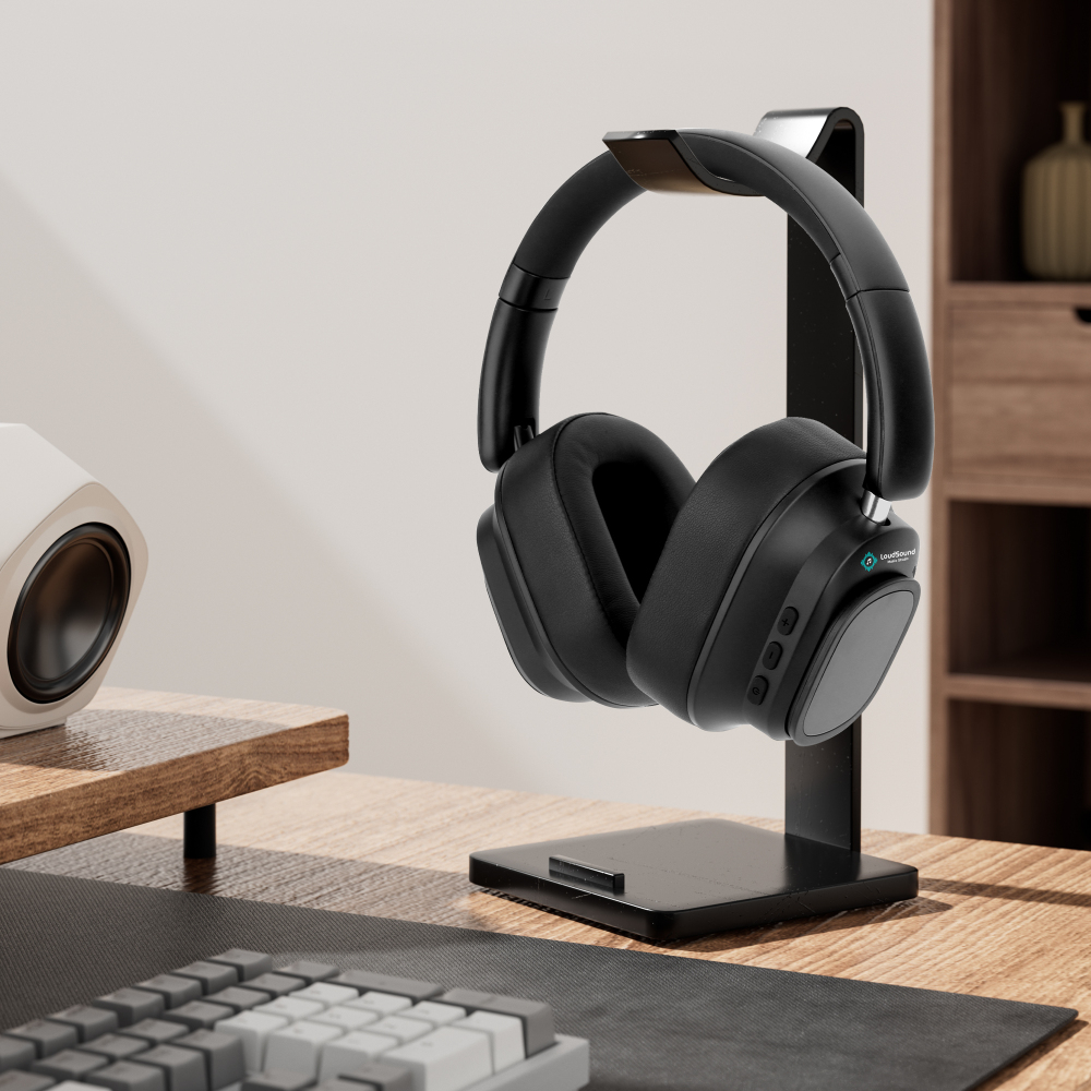 Magnetic Touch Bluetooth Headset (Hybrid ANC)