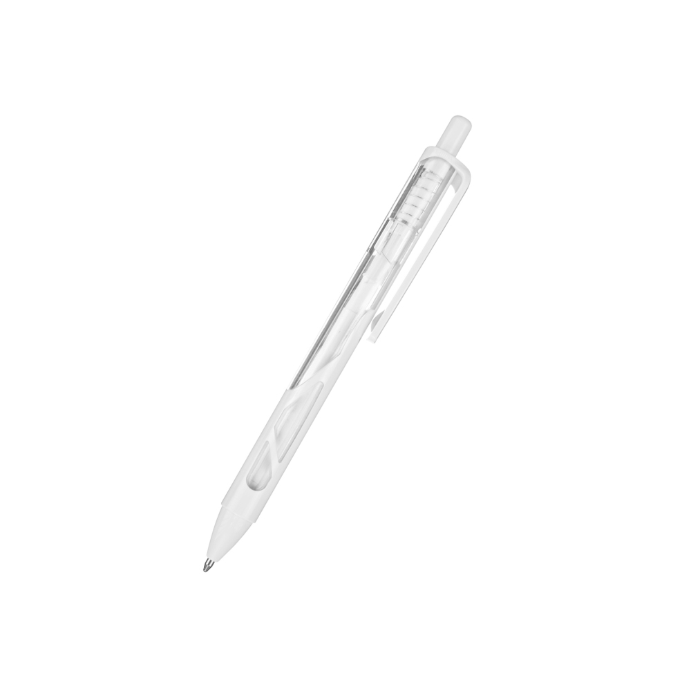 Clear-Barrel Retractable Ballpoint Pen