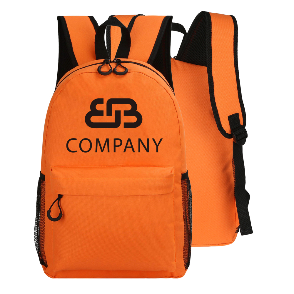 600D Heavy-Duty Backpack with Side Water Bottle Holder