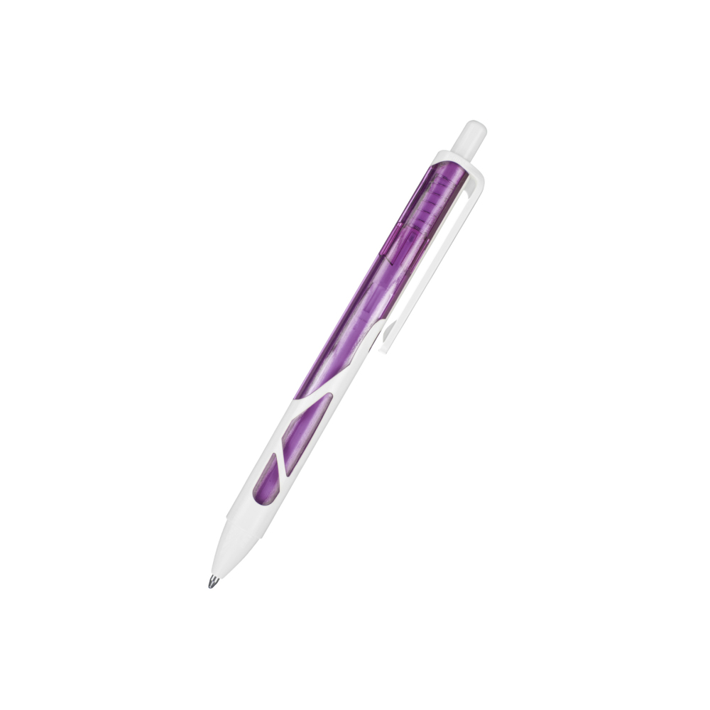 Clear-Barrel Retractable Ballpoint Pen