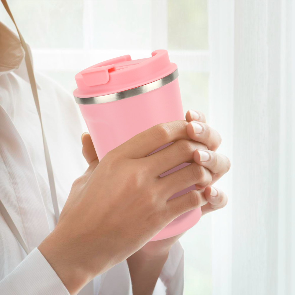 12 Oz Stainless Steel Vacuum-Sealed Travel Tumbler with Lid