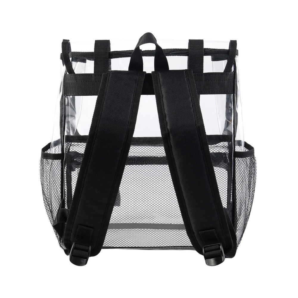 Top Flap Clear PVC School Backpack