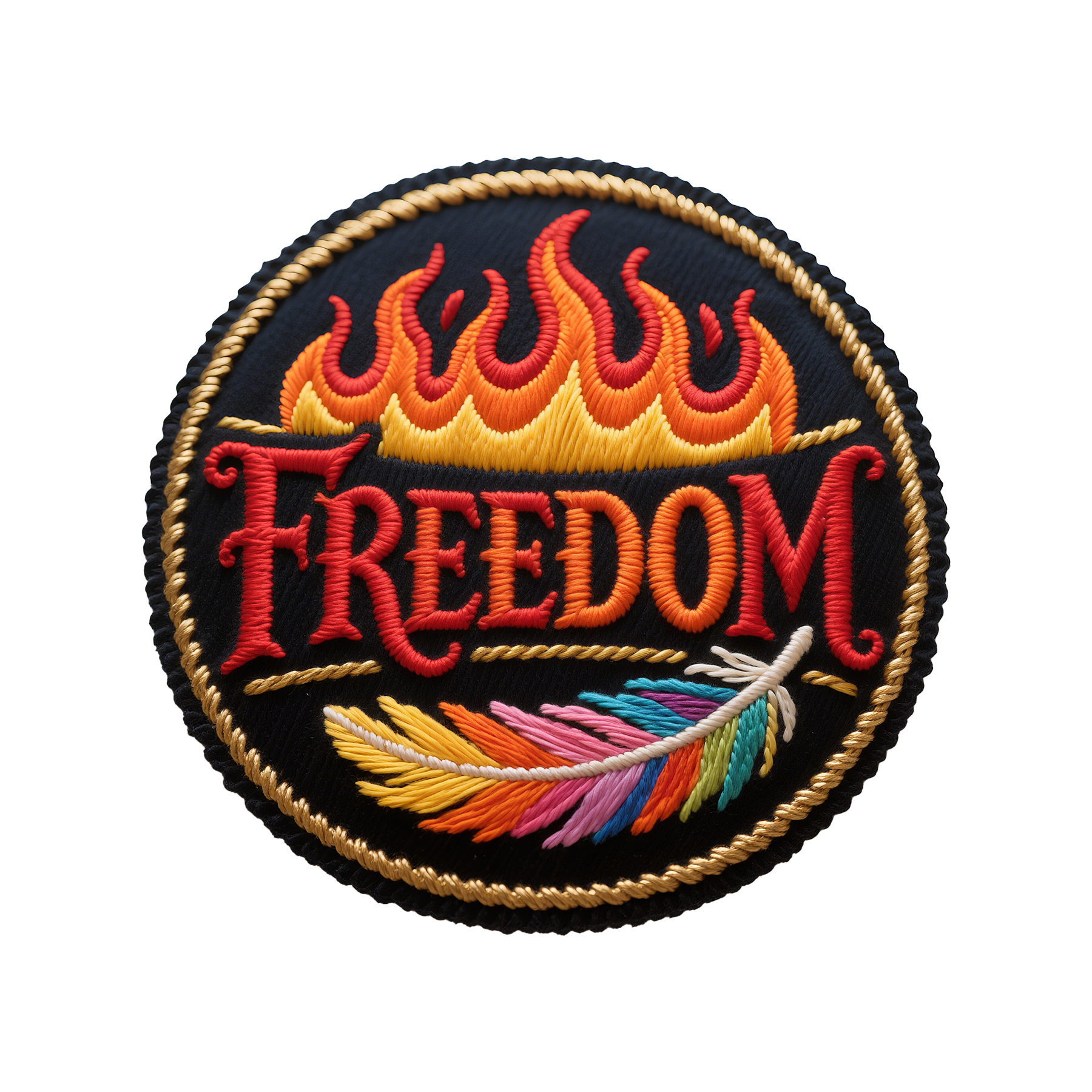 3" Embroidered Patch / 100% Thread Coverage