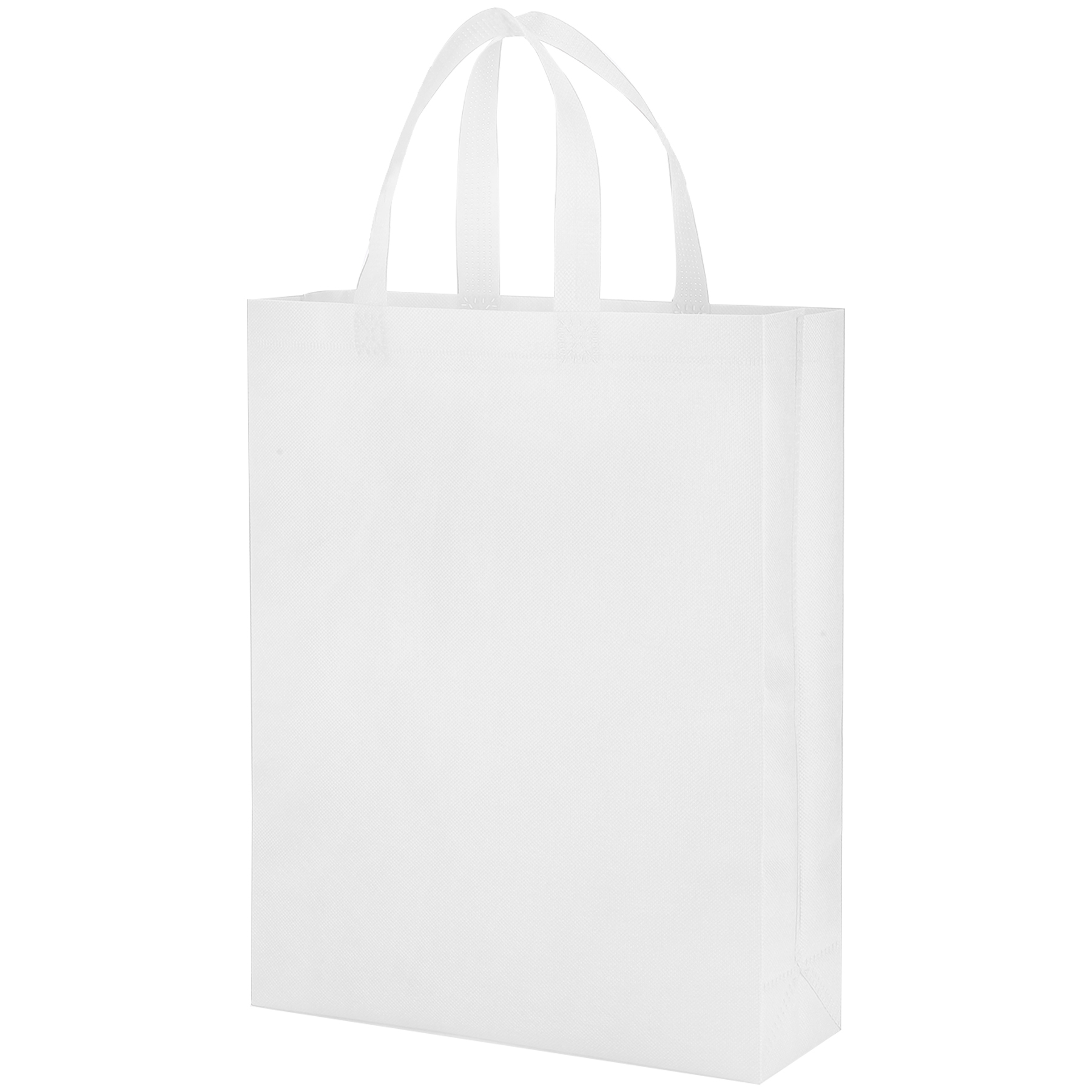 Heat Sealed Non-Woven Grocery Tote Bag(12''×15''×4''）