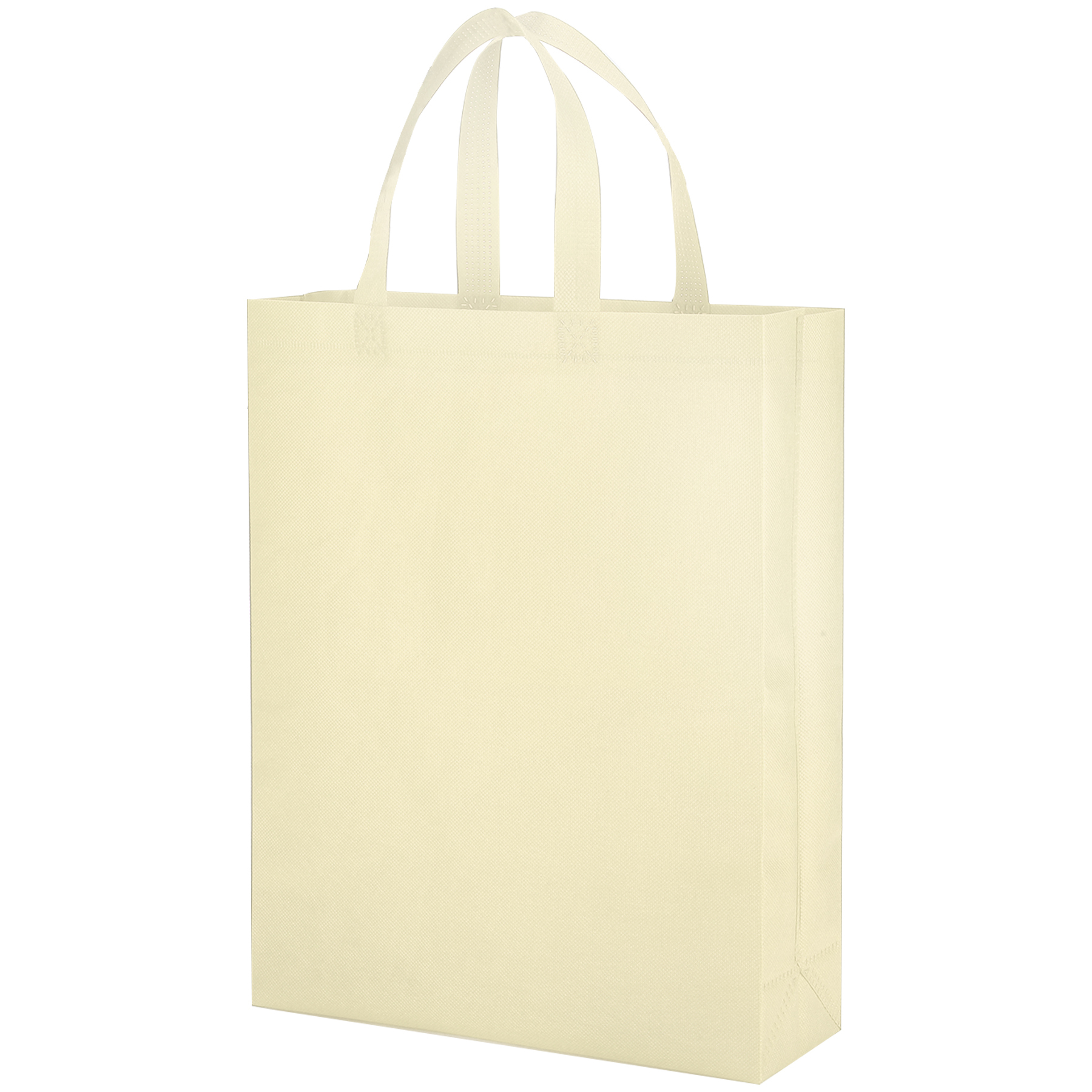 Heat Sealed Non-Woven Grocery Tote Bag(12''×15''×4''）