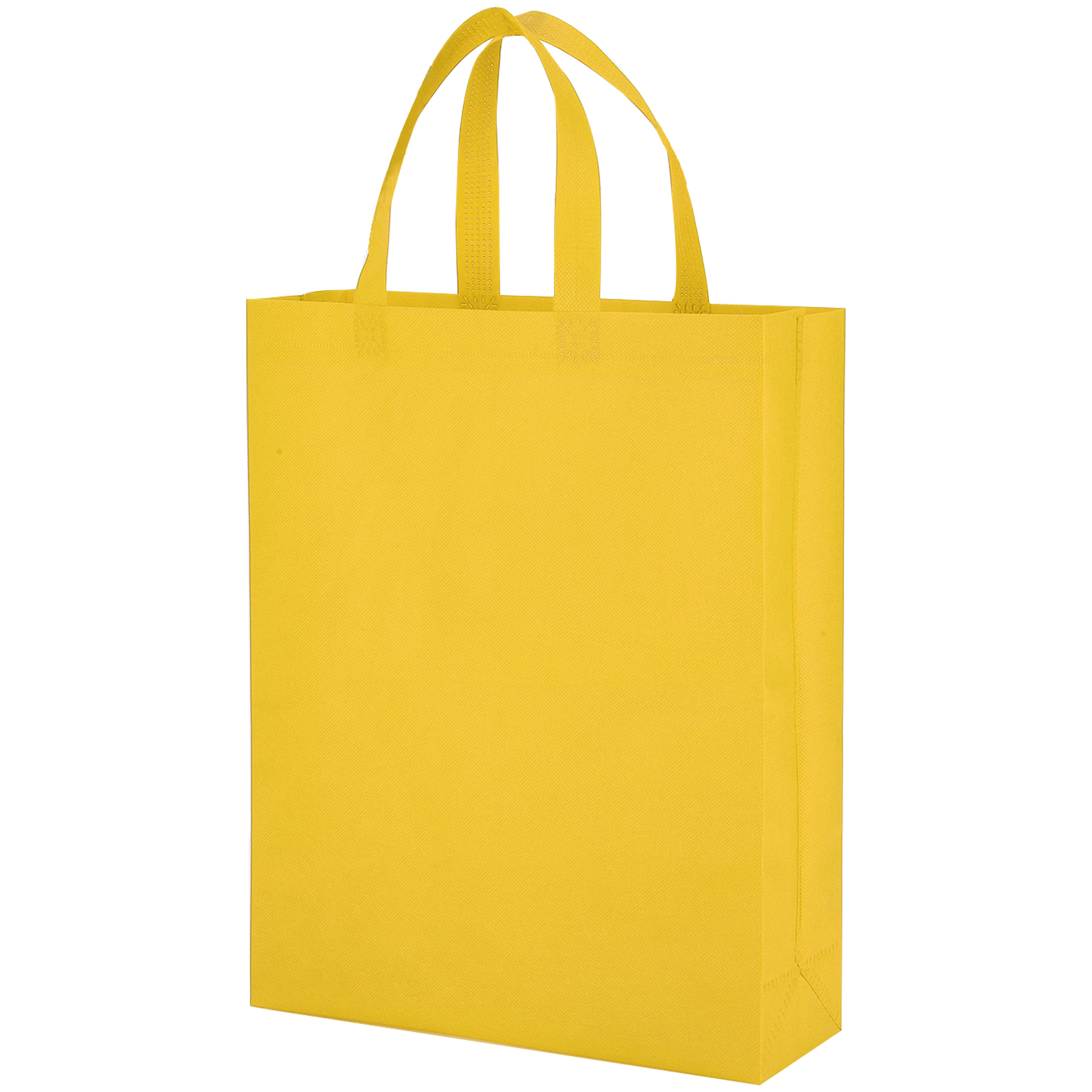 Heat Sealed Non-Woven Grocery Tote Bag(12''×15''×4''）