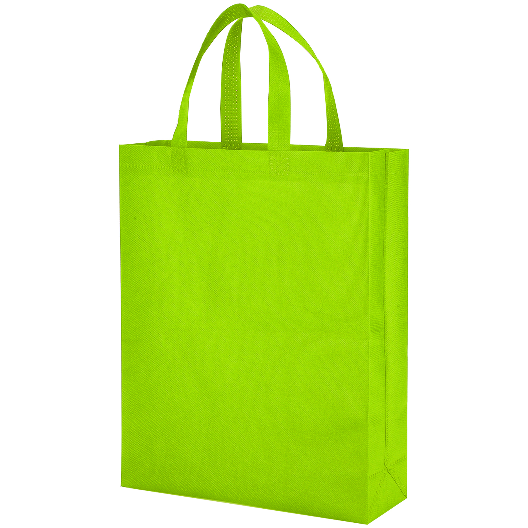Heat Sealed Non-Woven Grocery Tote Bag(12''×15''×4''）