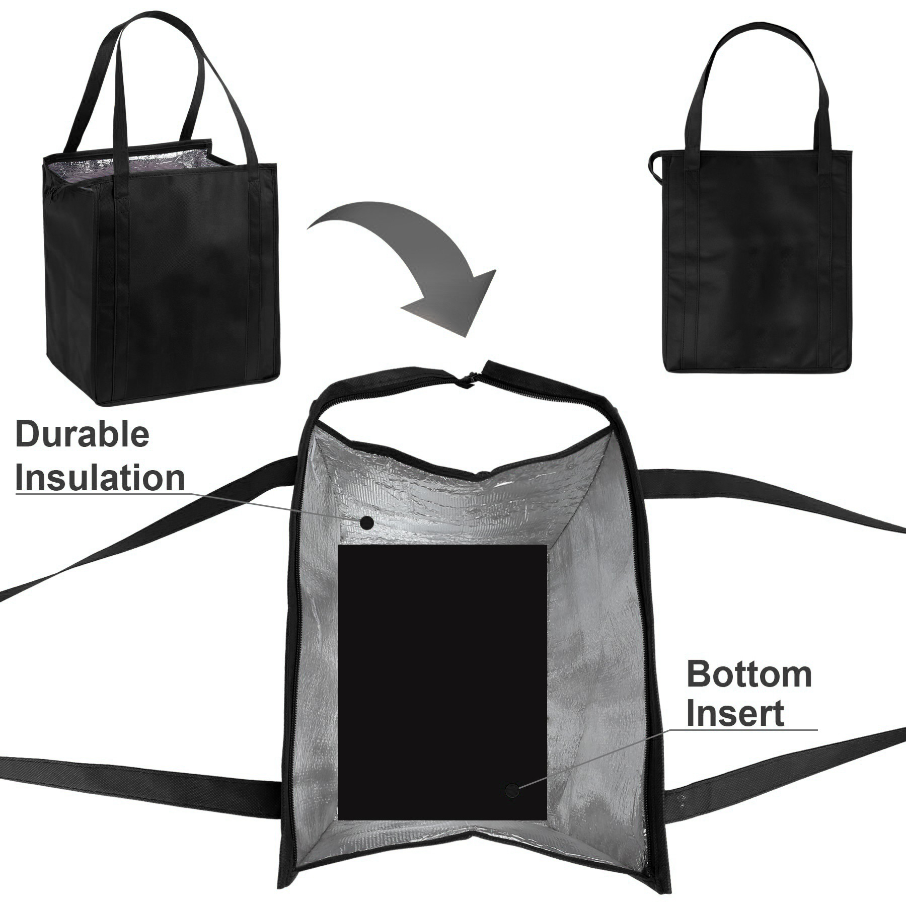 Non-Woven Insulated Grocery Tote Bag