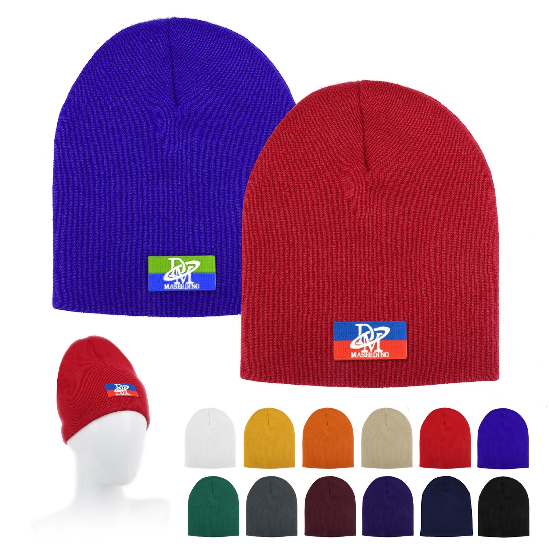 Double-Layer Knit Beanie
