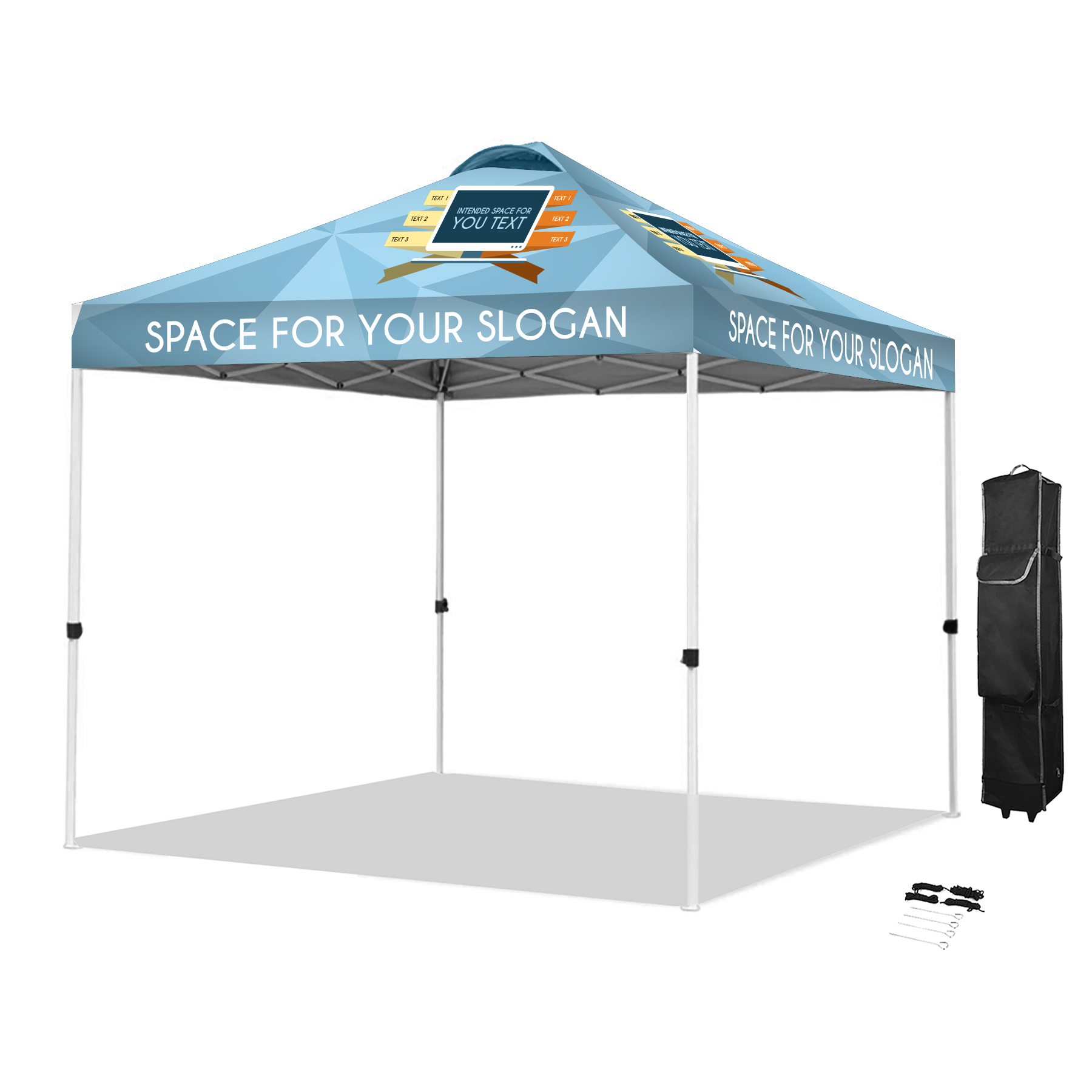 10' Pop-Up Shade Tent - Ventilated 600D Polyester