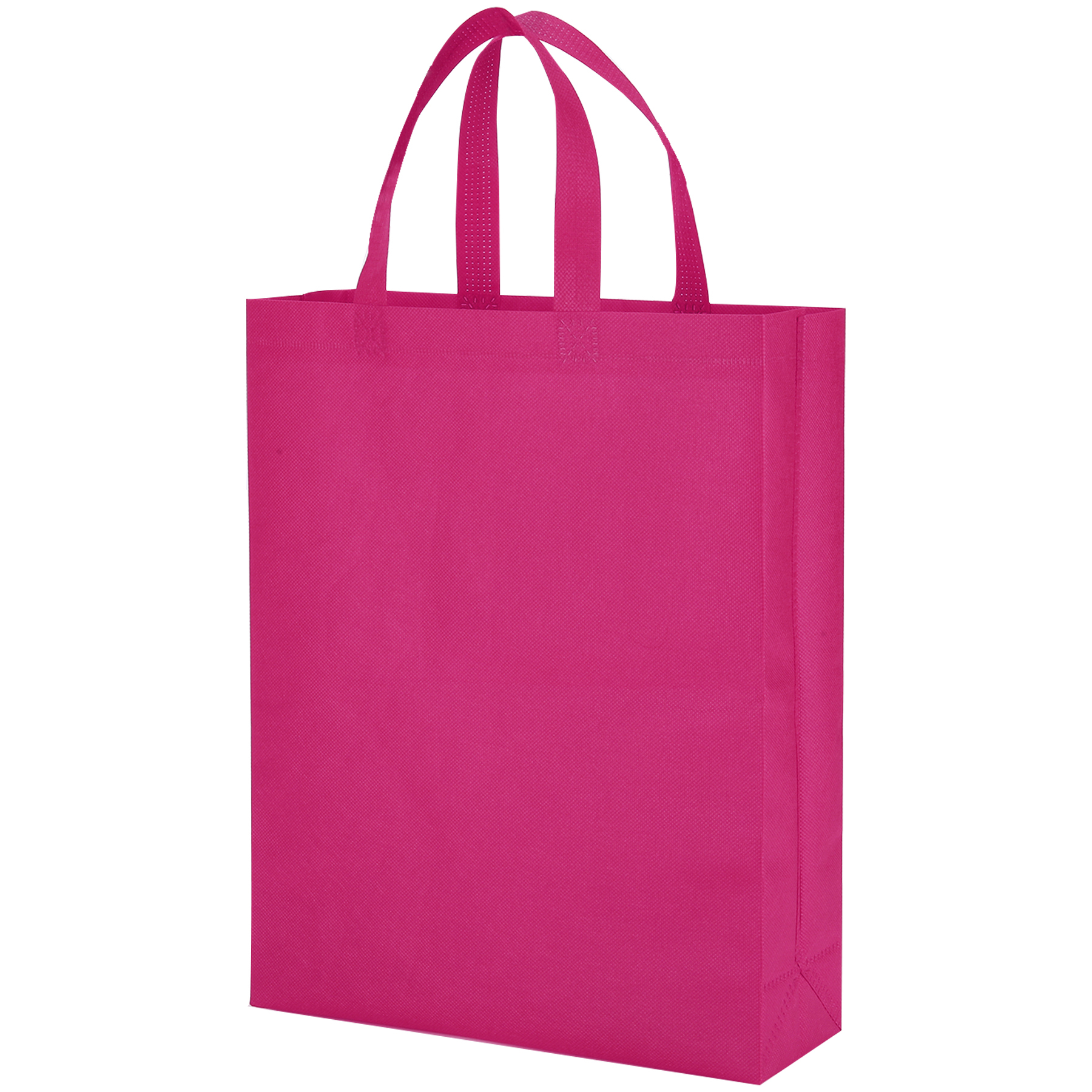 Heat Sealed Non-Woven Grocery Tote Bag(12''×15''×4''）