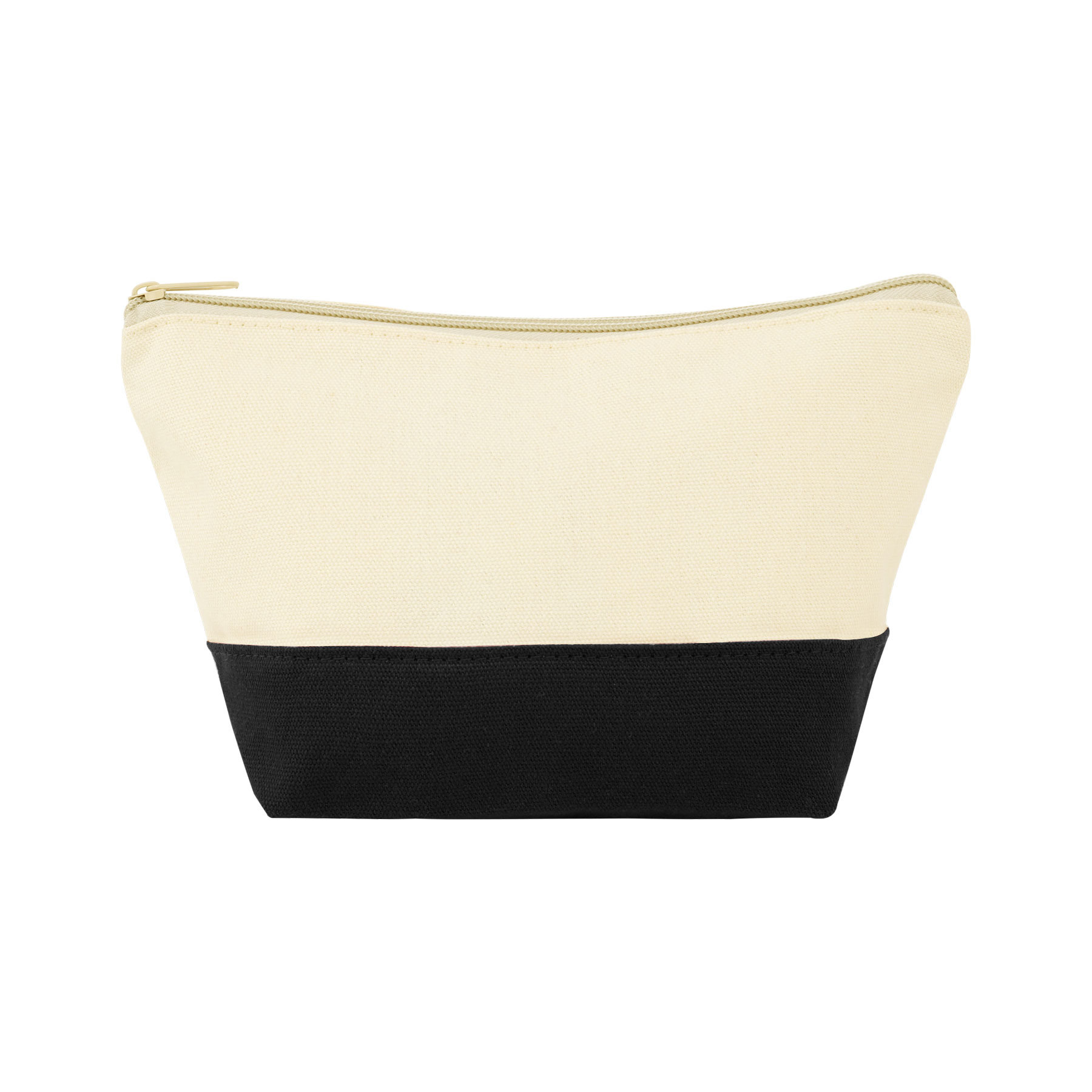 Two-Tone Canvas Makeup Pouch