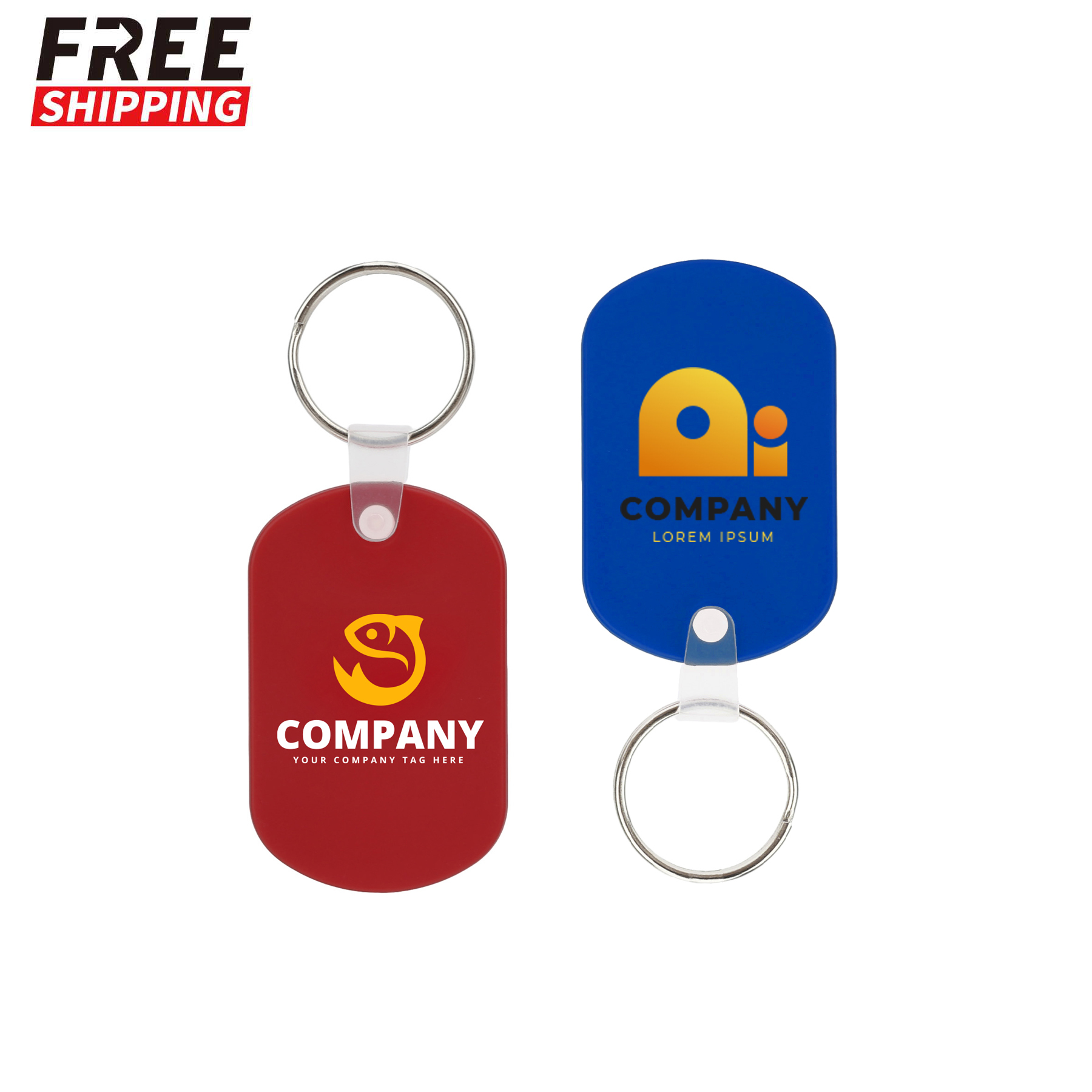 Oval Retro Plastic Key Holder
