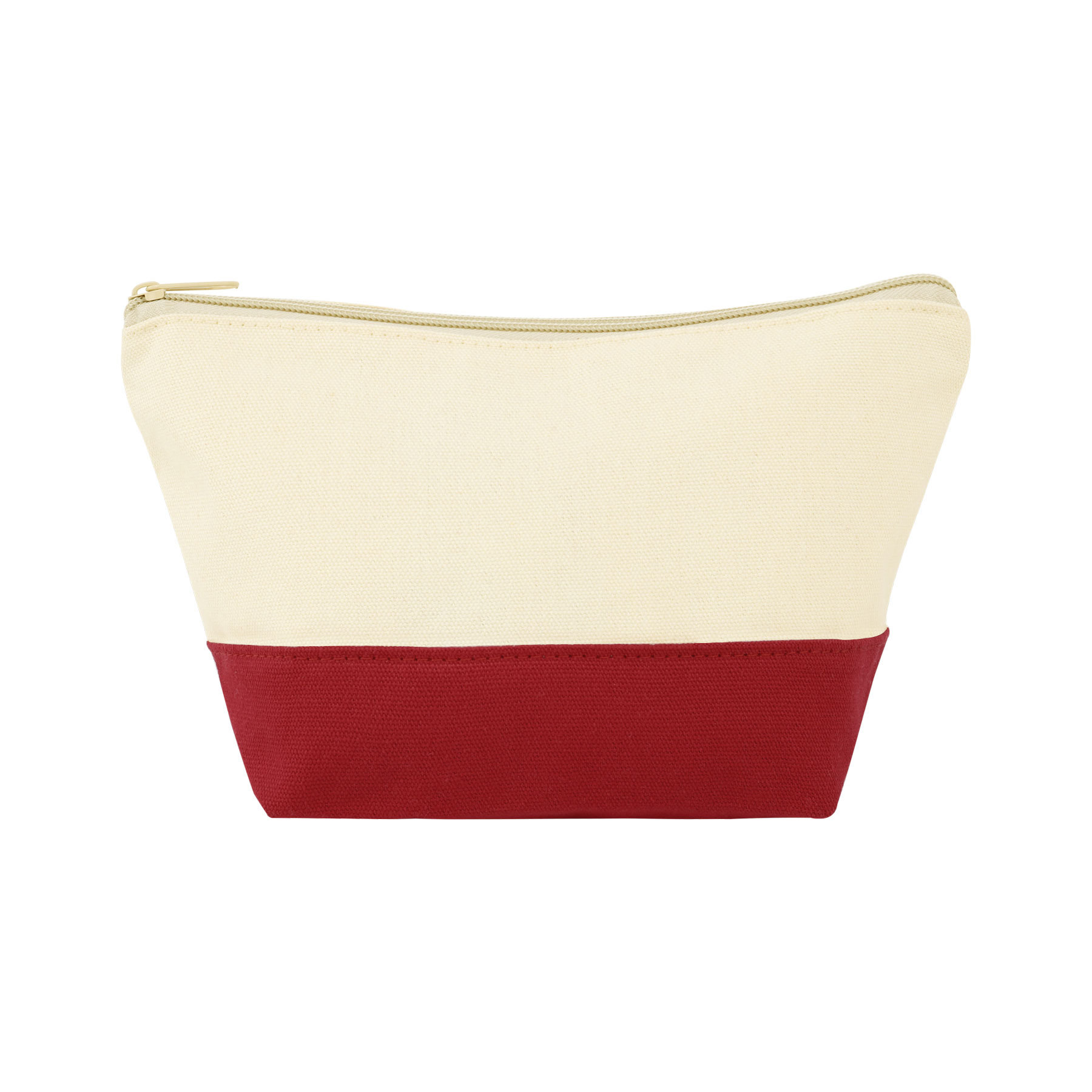 Two-Tone Canvas Makeup Pouch