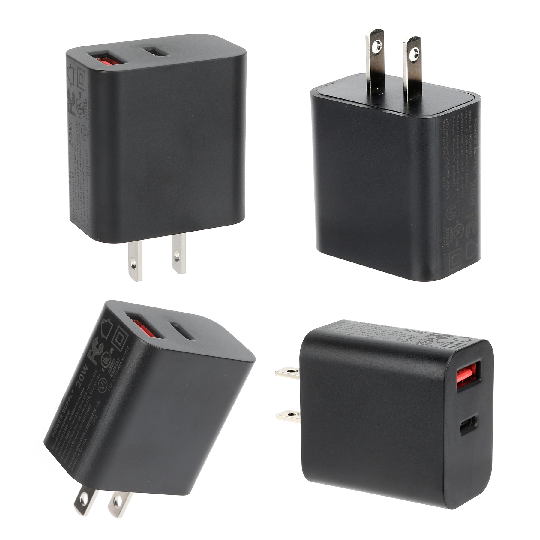 Certified 20W Dual USB-C PD Charger
