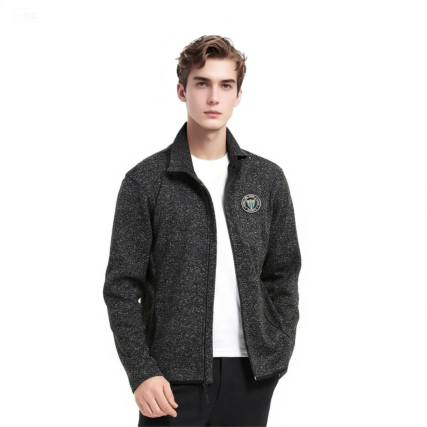 Men's Full-Zip Fleece Sweater Jacket