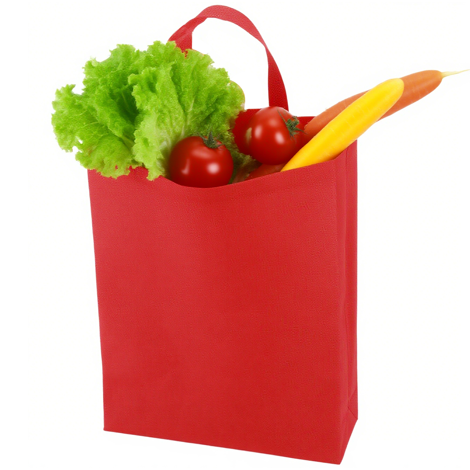 Heat Sealed Non-Woven Grocery Tote Bag(12''×15''×4''）