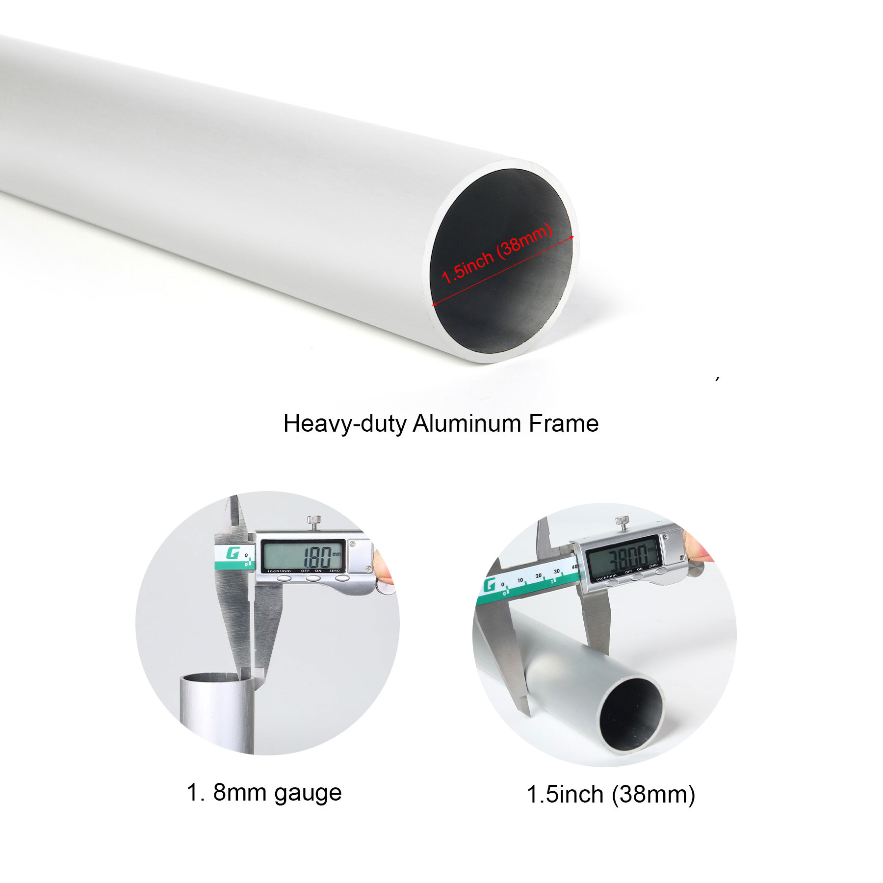 9' Heavy Duty 8 Panel Market Umbrella w/ Aluminum Pole & Frame