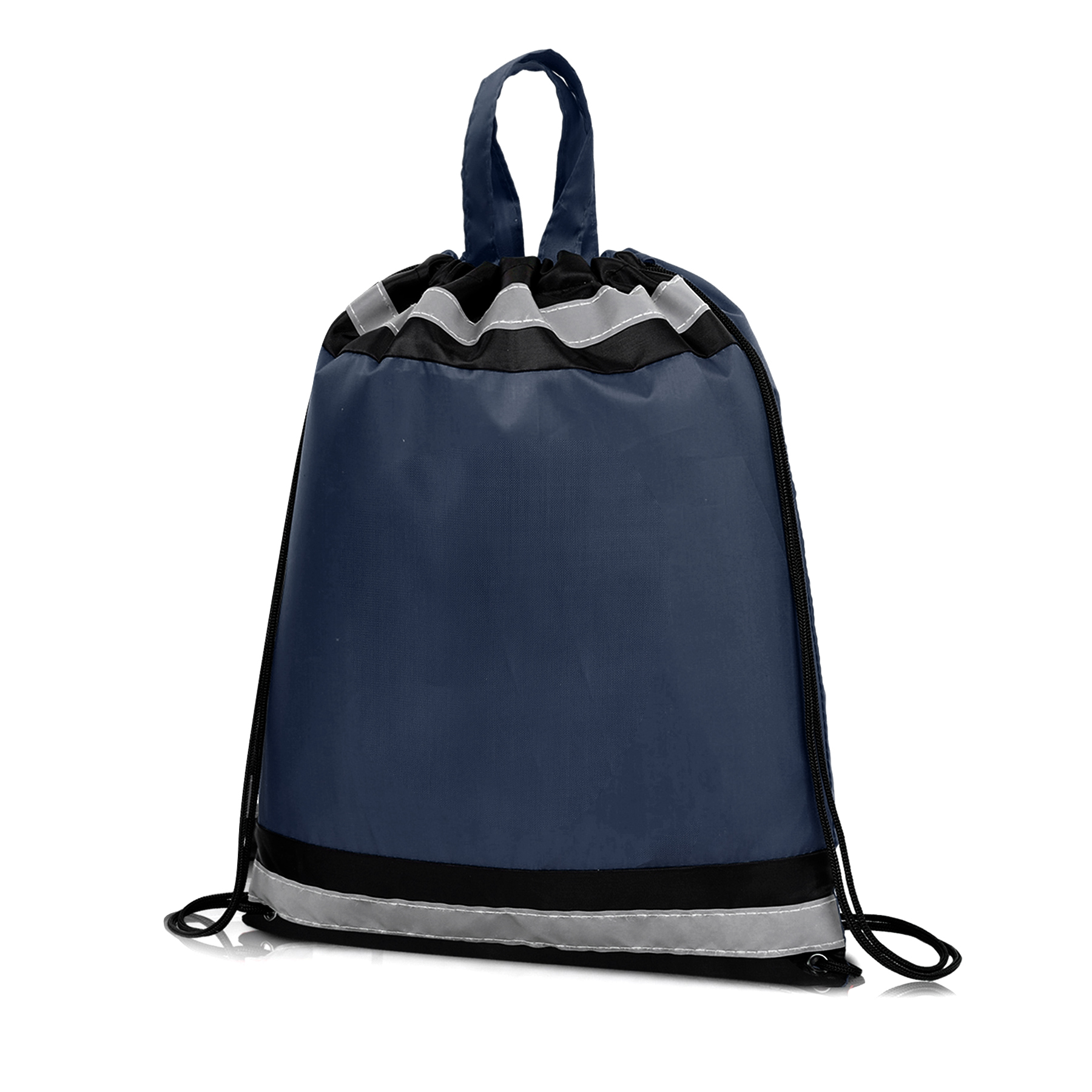 Reflective Polyester Drawstring Backpack