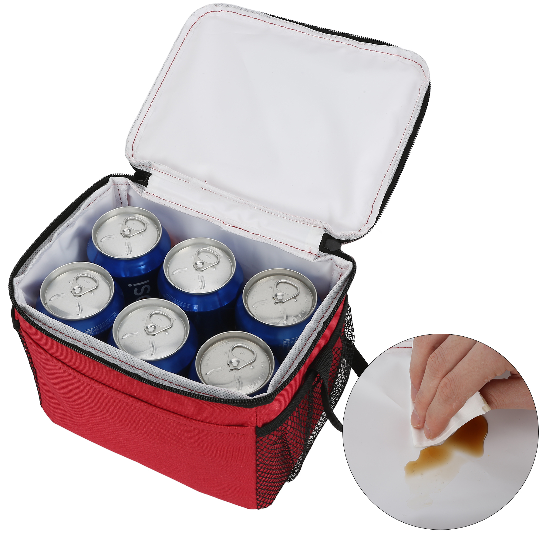 6-Can Insulated Thermal Lunch Bag