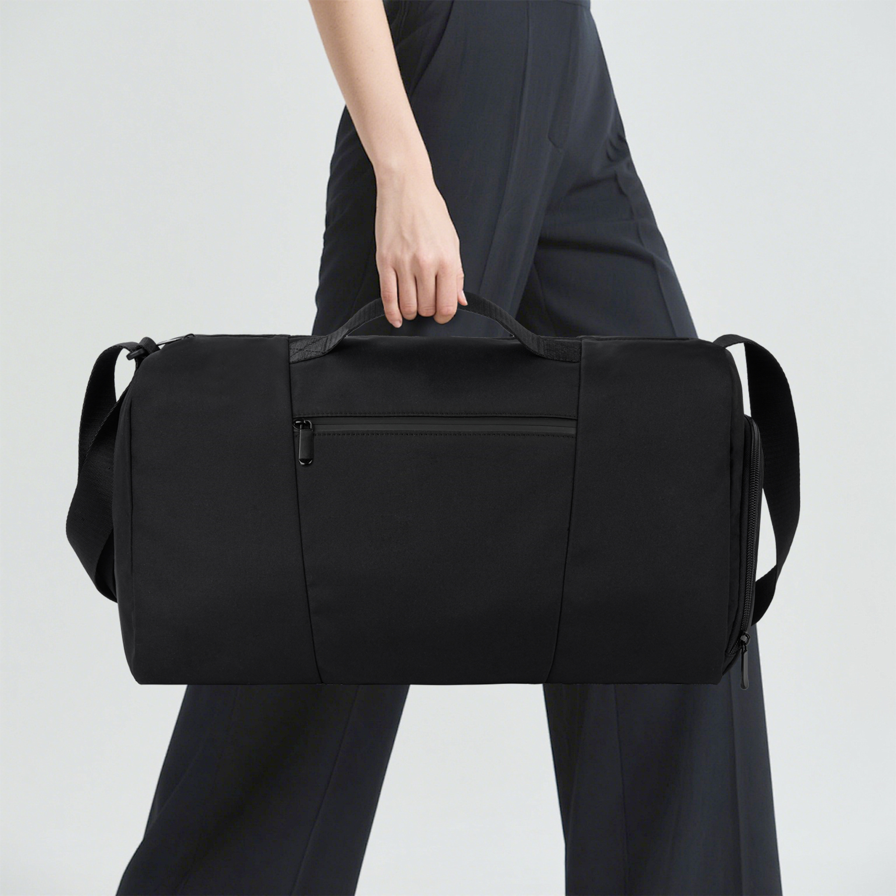 High-End Gym Bag with Zippered Storage