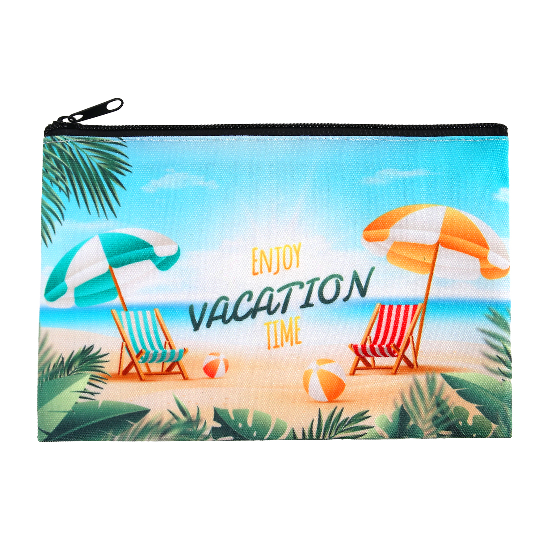 Full-Color Printed Canvas Zippered Pouch