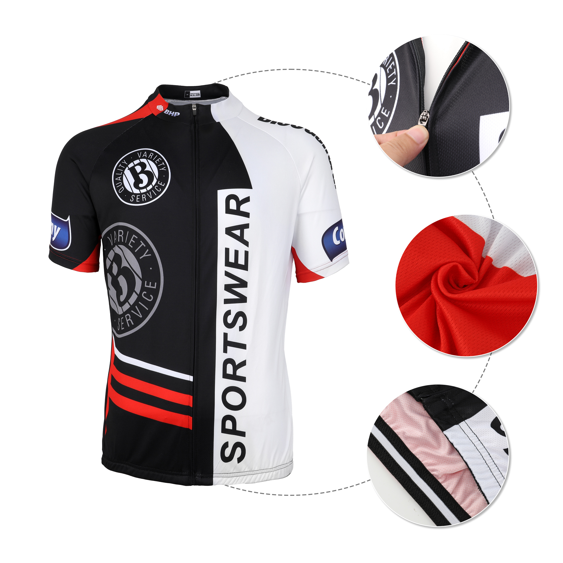 Custom Full-Color Sublimated Unisex Cycling Jersey