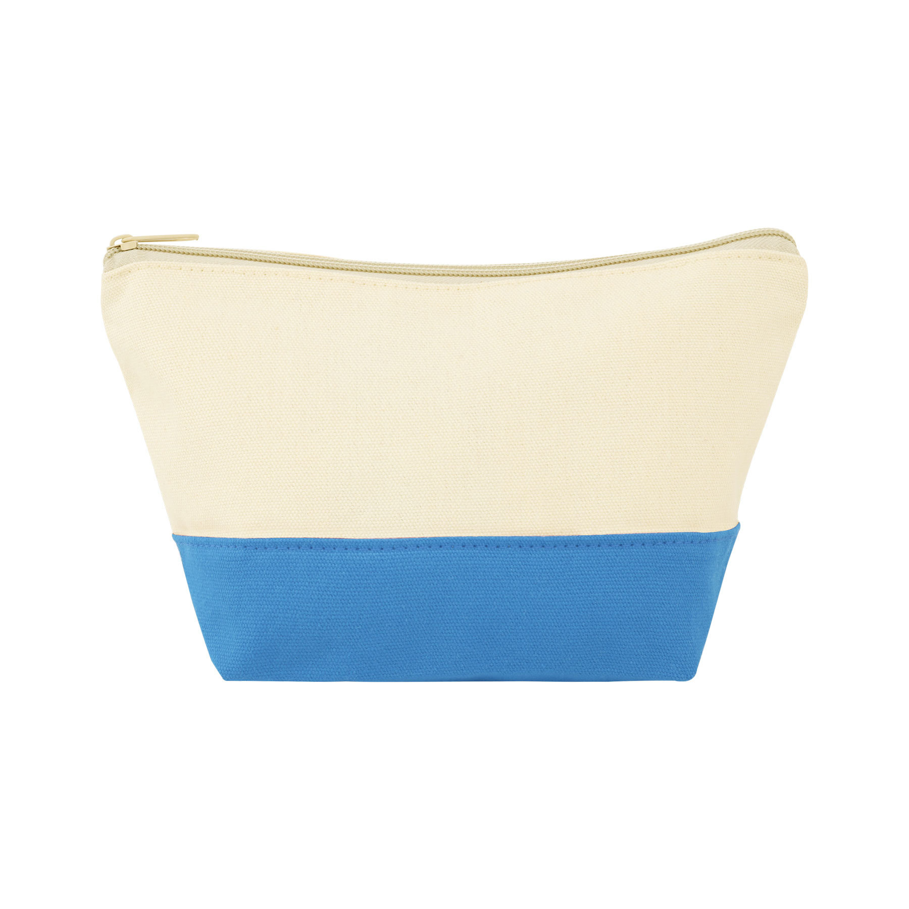 Two-Tone Canvas Makeup Pouch