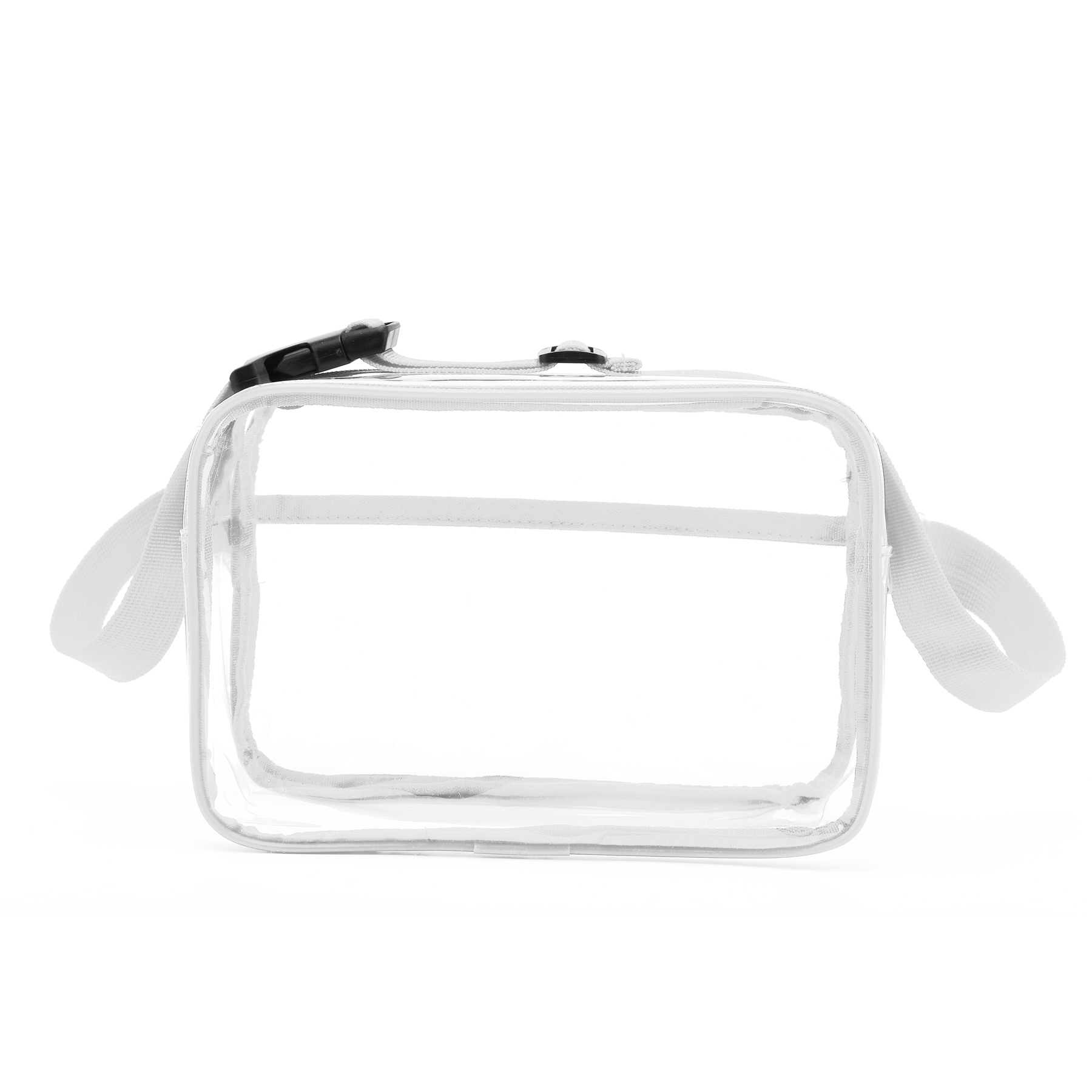 Clear PVC Fanny Pack with 2 Zippered Pockets