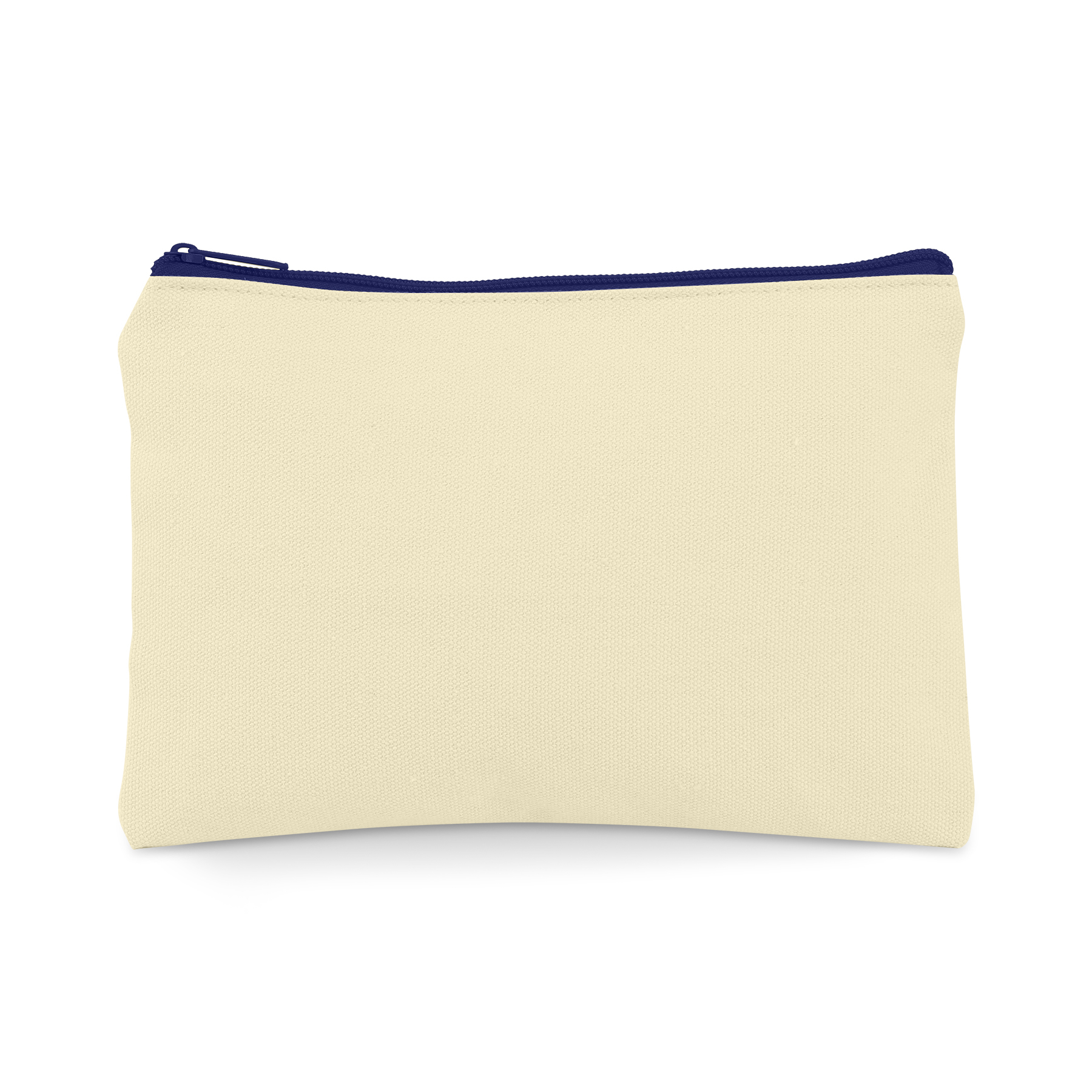 Canvas Zipper Bag - 9"x6" Cotton Utility Pouch