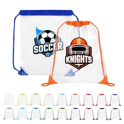 Clear Stadium Drawstring Backpack
