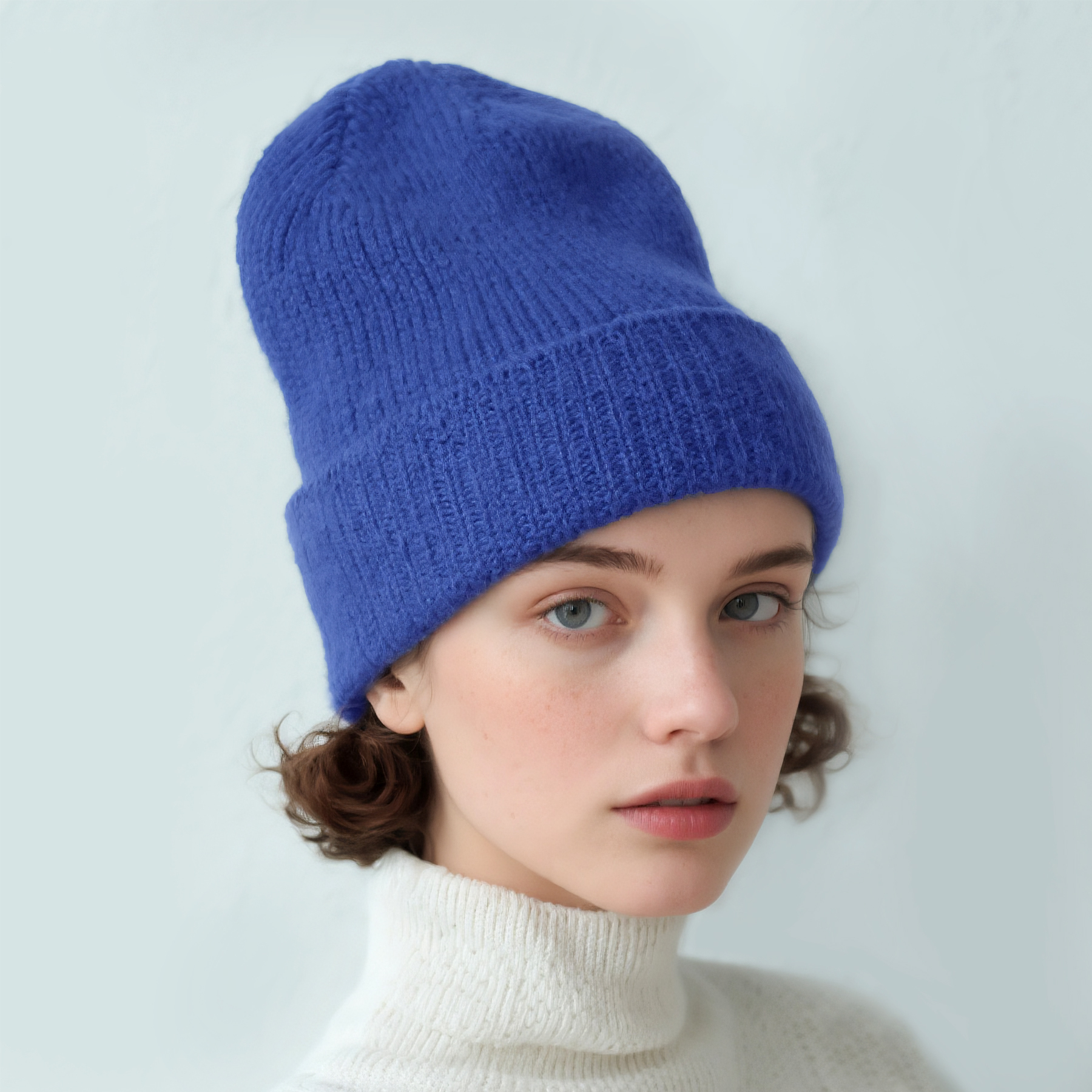 Knitted Beanie with Cuff