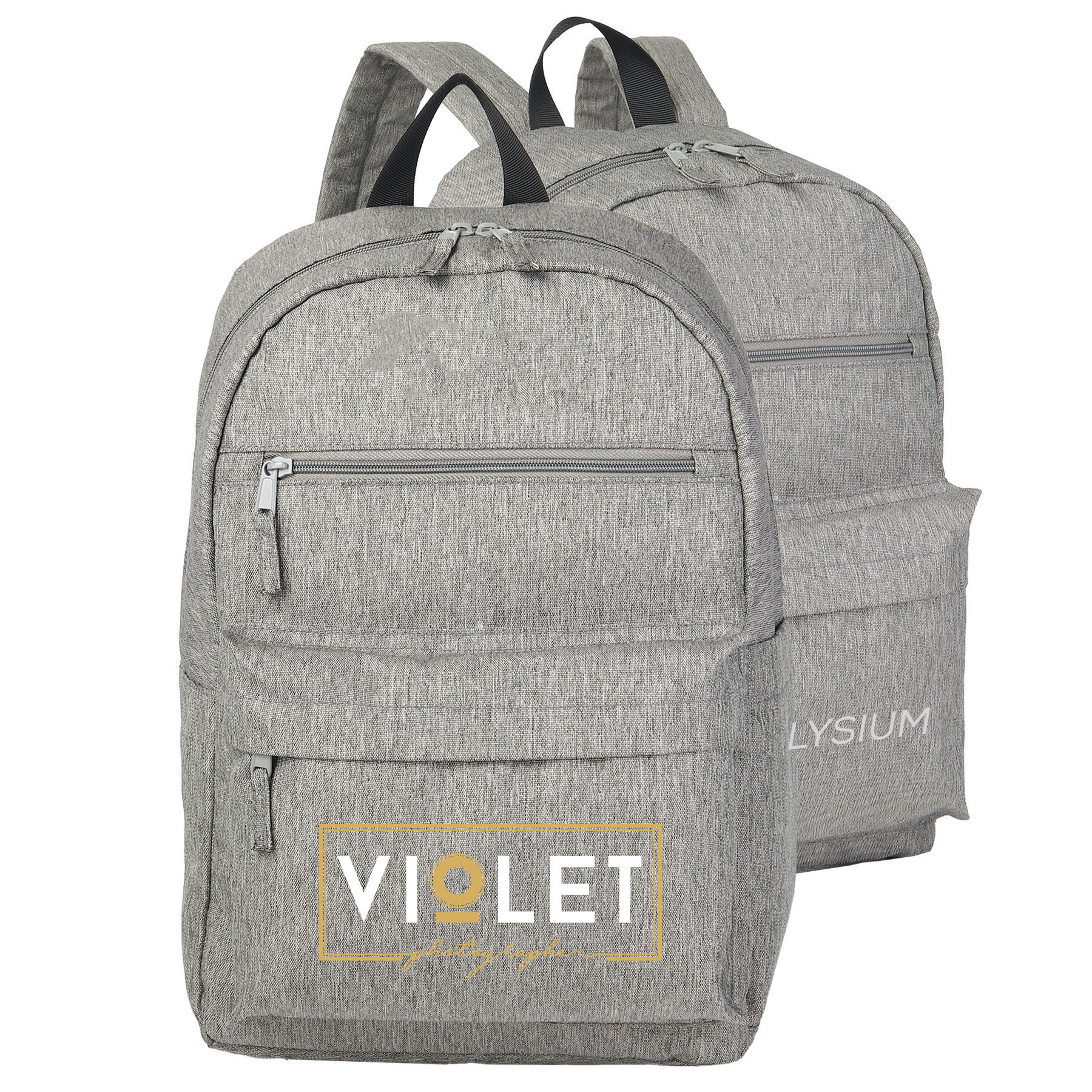 15" Heathered Laptop Backpack - Recycled Materials