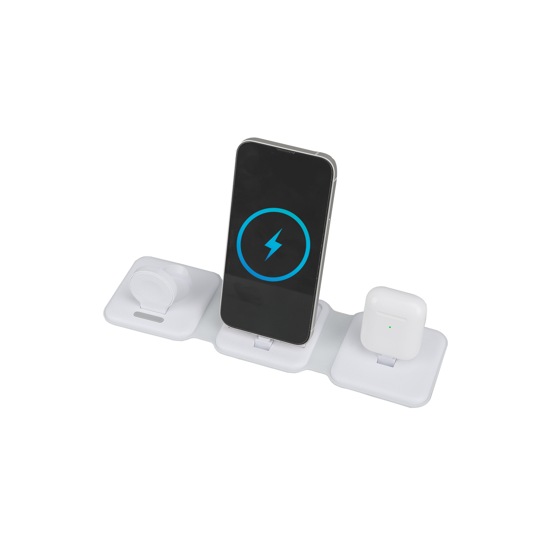 3 - in - 1 10W Charging Dock with Foldable Design