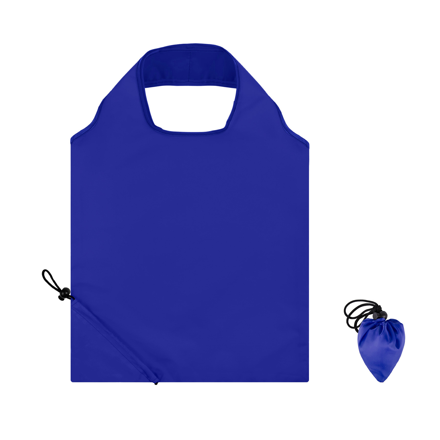 Collapsible Drawstring Shopping Tote