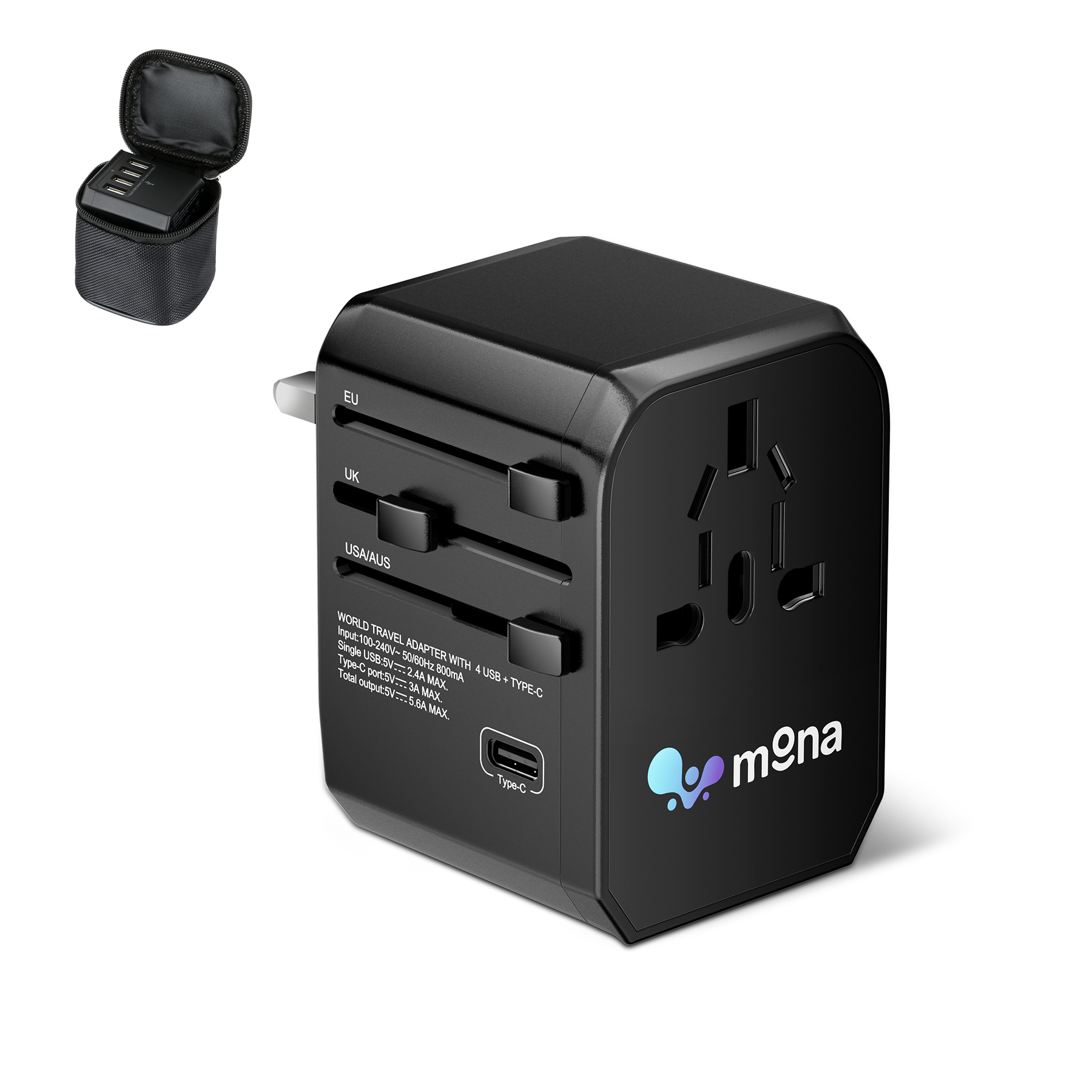 5 USB Port Travel Adapter
