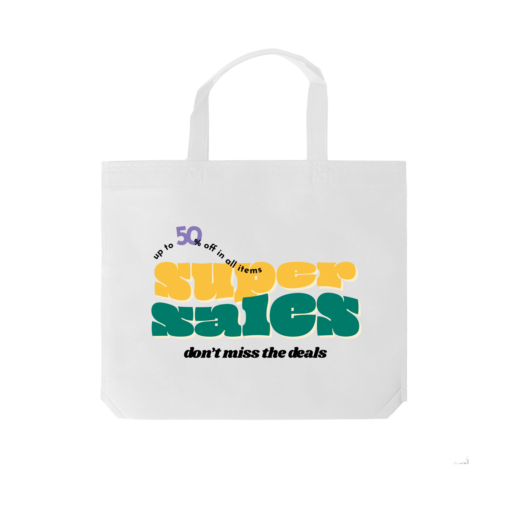 Compact Heat-Sealed Non-Woven Tote Bag