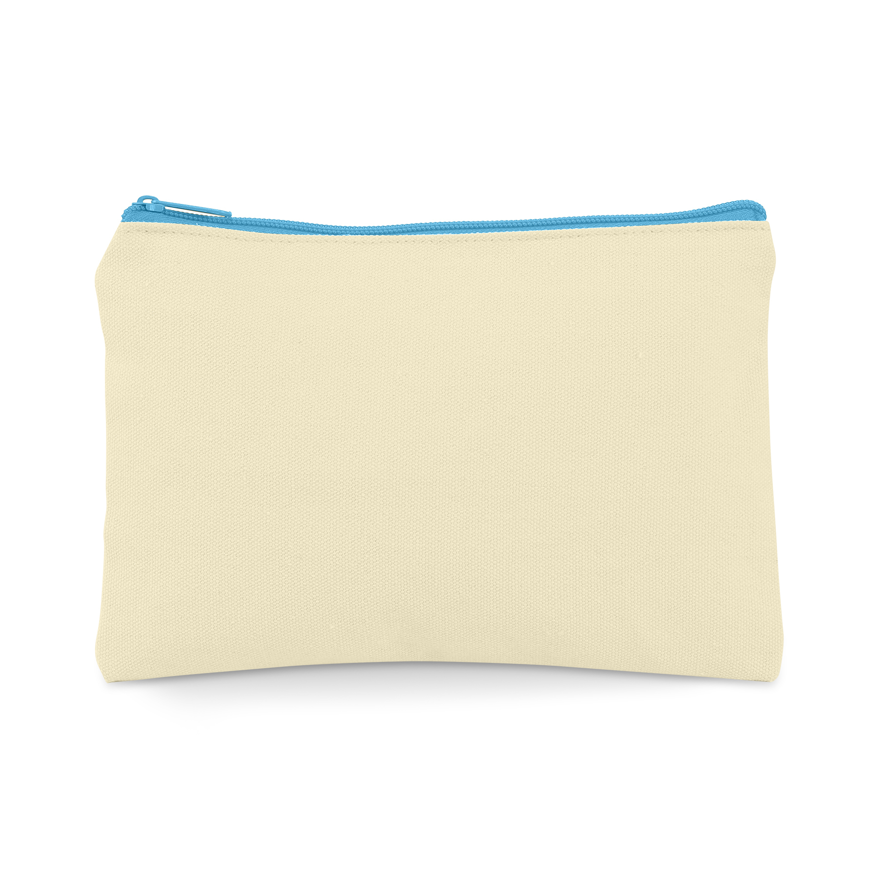 Canvas Zipper Bag - 9"x6" Cotton Utility Pouch