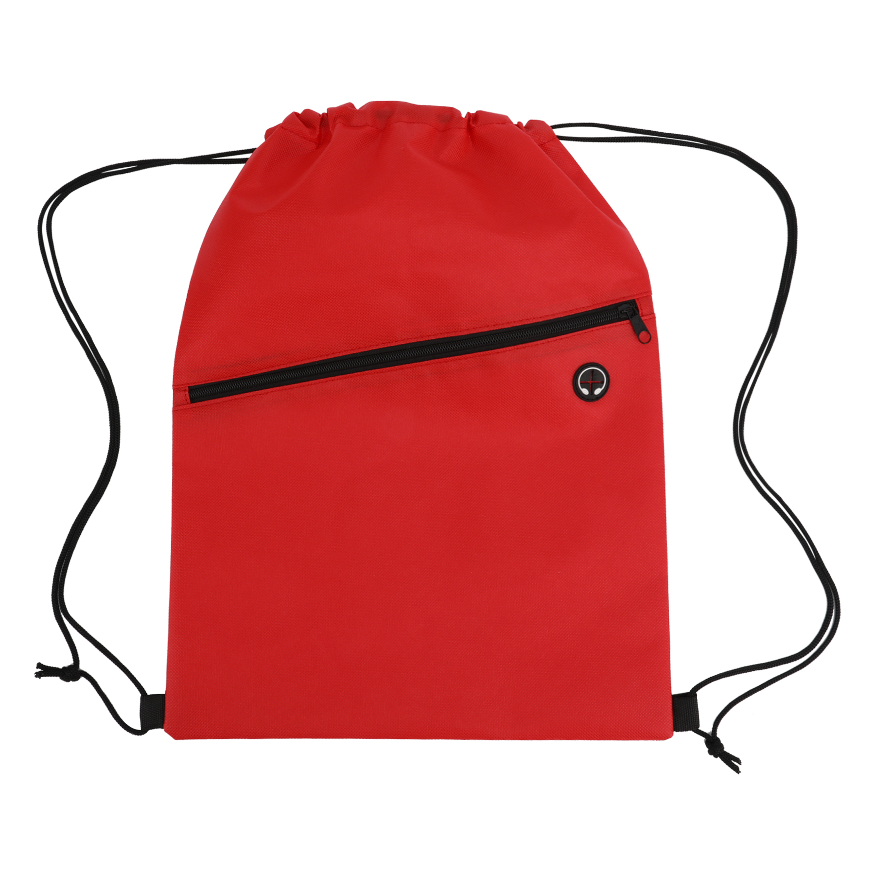 Non-Woven Drawstring Bag with Headphone Port