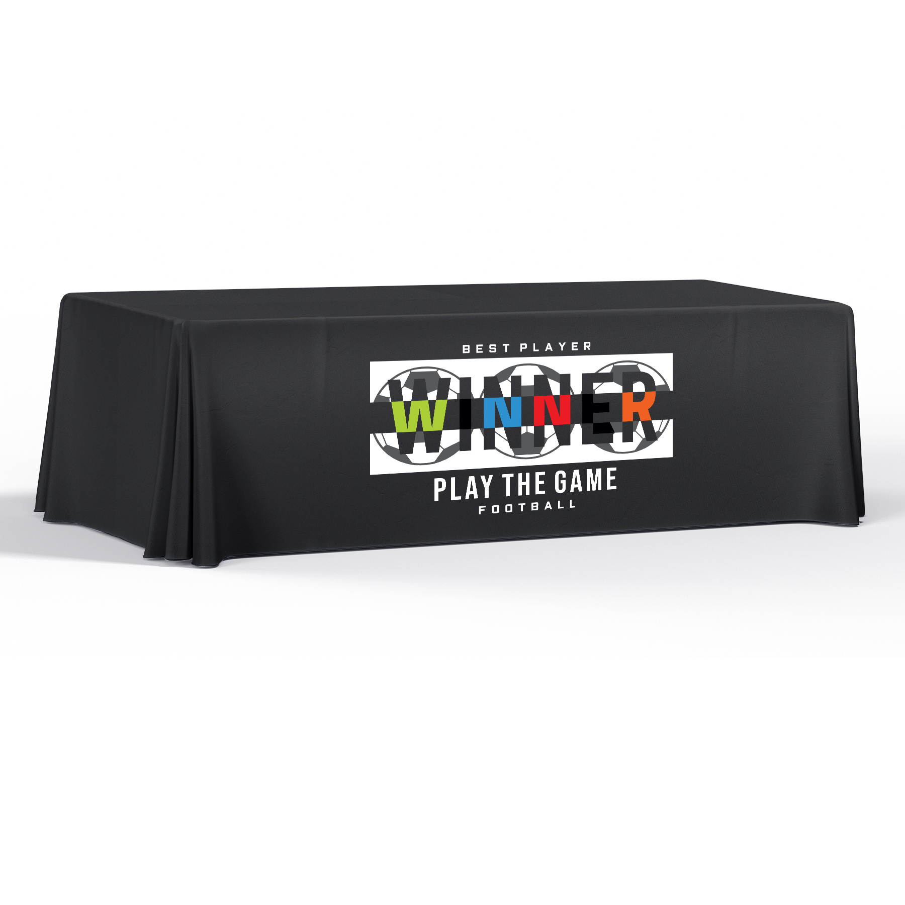 8ft Dye-Sublimation Printed Polyester Tablecloth