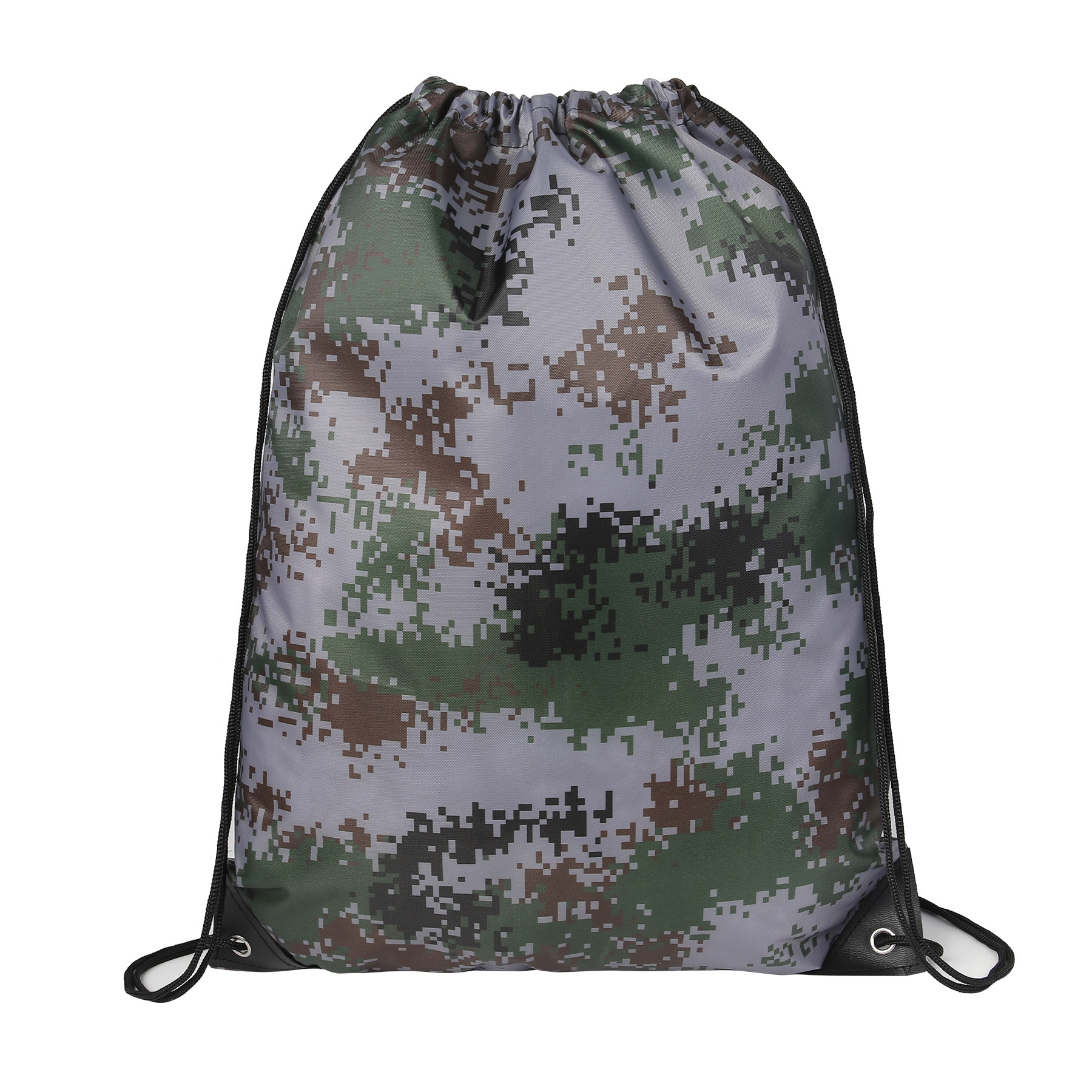 Waterproof 210D Camo Drawstring Backpack