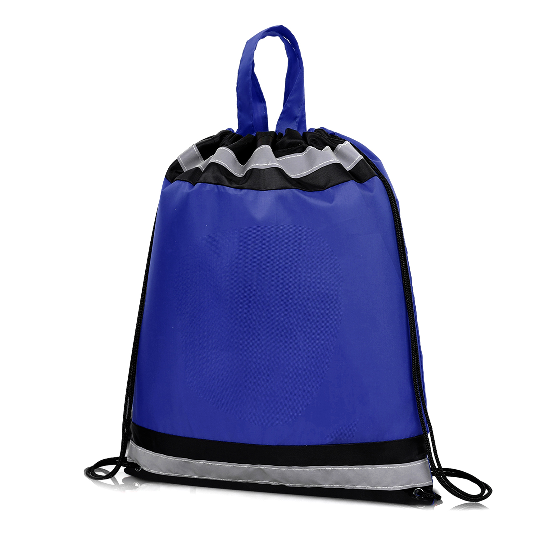 Reflective Polyester Drawstring Backpack