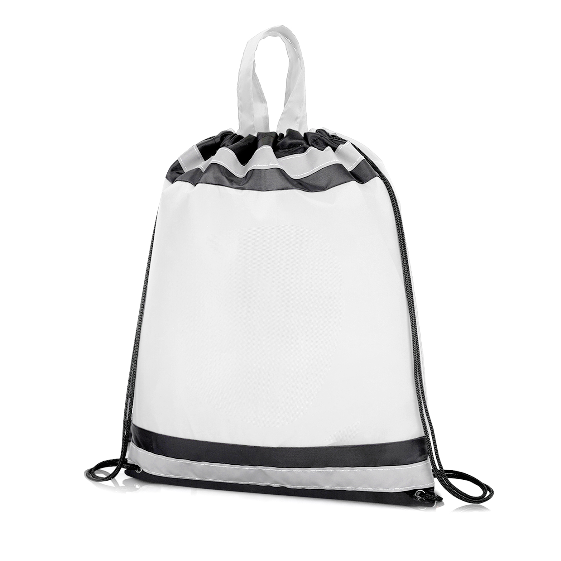 Reflective Polyester Drawstring Backpack